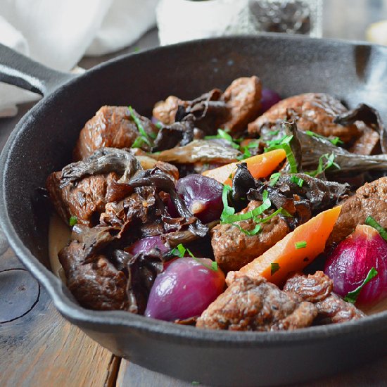 Venison Stew with Wild Mushroom