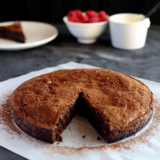 Flourless Chocolate Hazelnut Cake