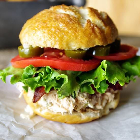 Jalapeno Chicken Salad Bacon Club