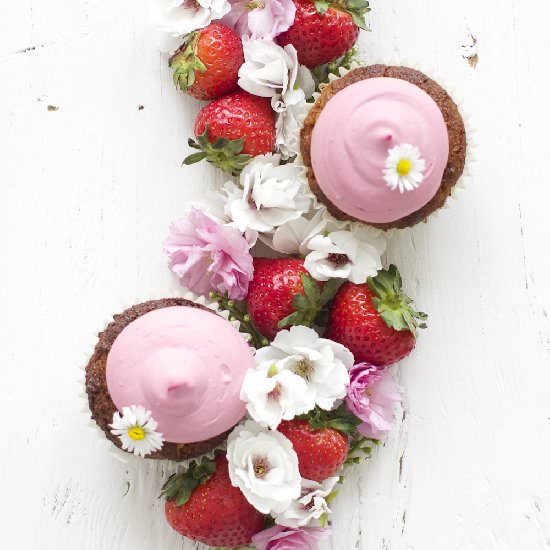 Gluten Free Strawberry Cupcakes