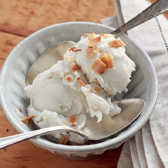 Coconut Vanilla Bean Ice Cream