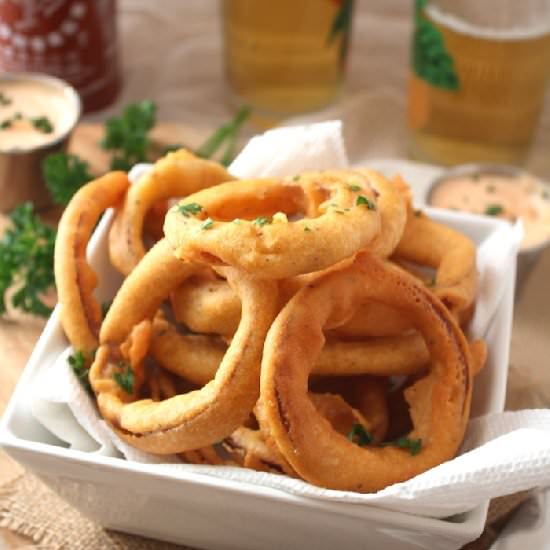 Crispy Chickpea Onion Rings