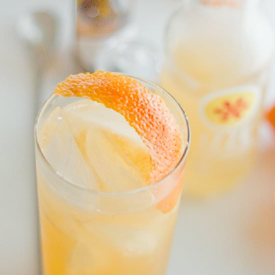 Orangey Peach Tom Collins