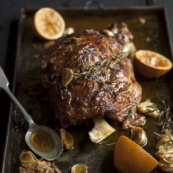 Roast leg of lamb