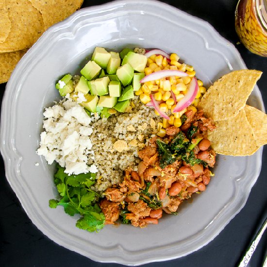 Mexican Turkey & Bean Quinoa Bowl