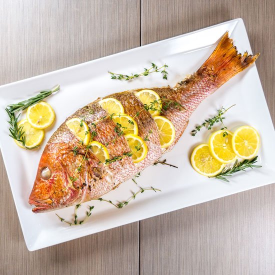 Grilled Whole Red Snapper