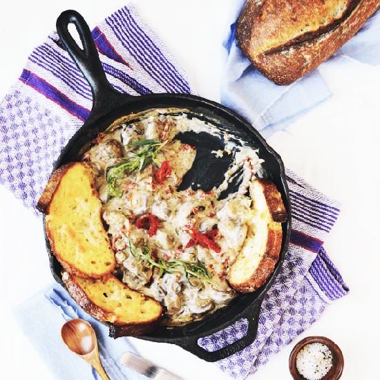 MUSHROOM-TARRAGON CASSEROLE