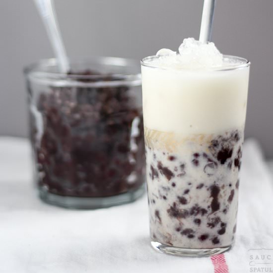 Iced Red Bean with Coconut Milk