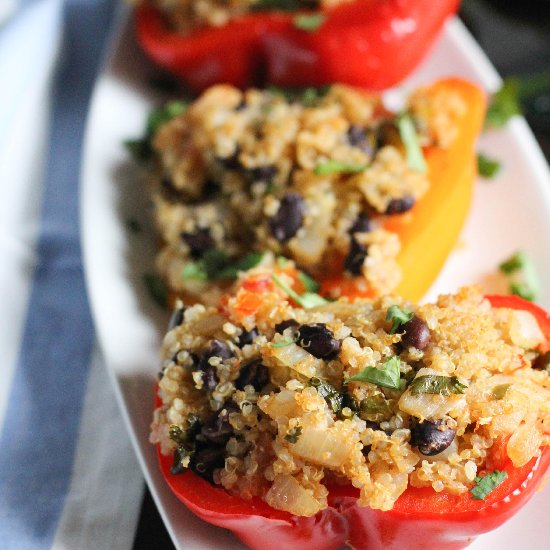 Mexican Stuffed Peppers with Quinoa