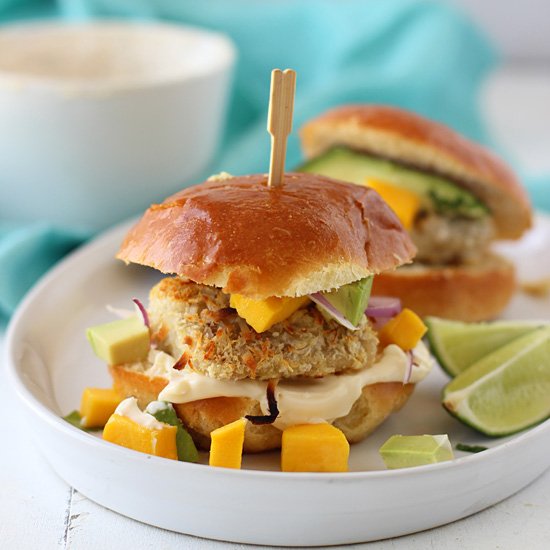 Coconut Crusted Mahi Mahi Sliders