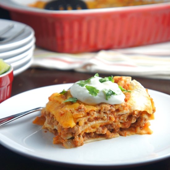 Cheesy Mexican Taco Casserole