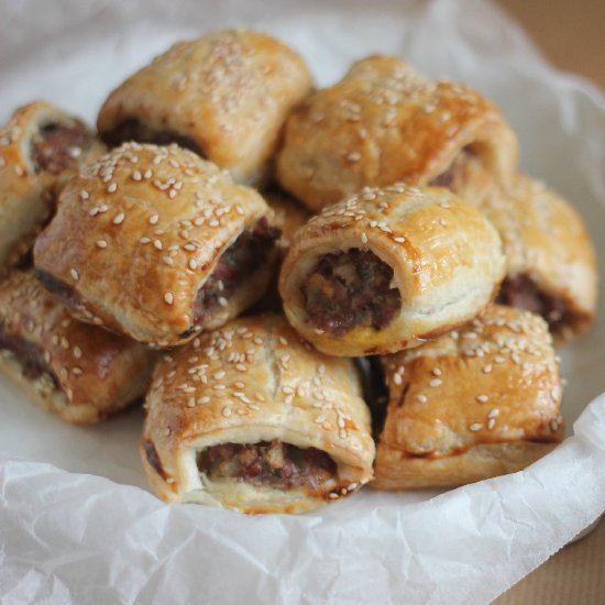 Lamb and Rosemary Sausage Rolls