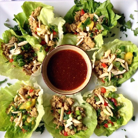 Thai Turkey Lettuce Wraps