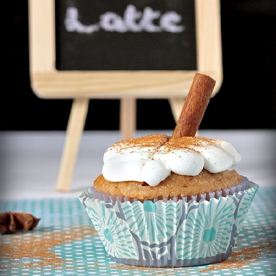 Chai Latte Stuffed Cupcakes