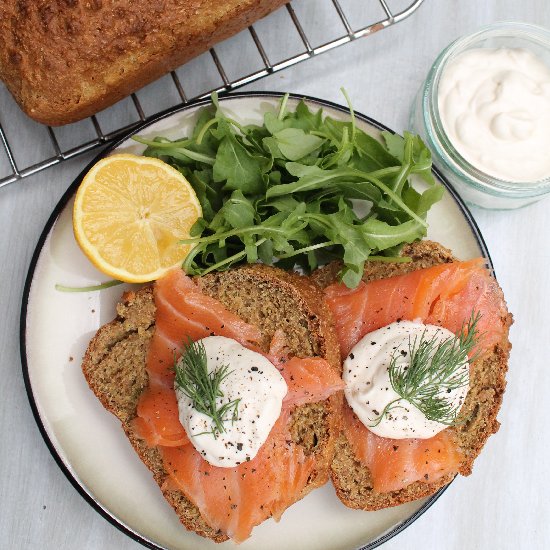 Irish Soda Bread with Smoked Salmon