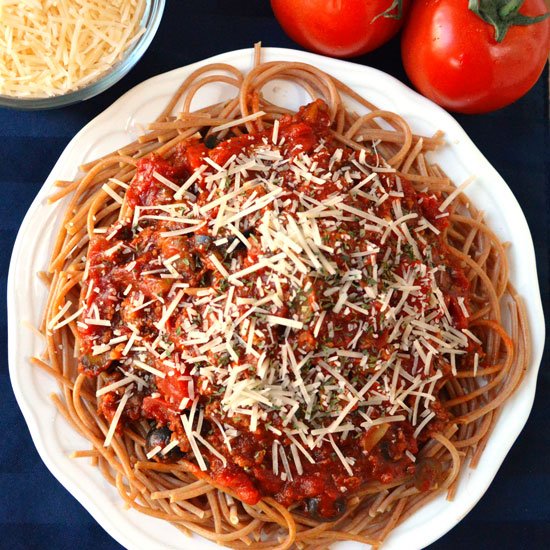 Organic Spaghetti With Meat Sauce