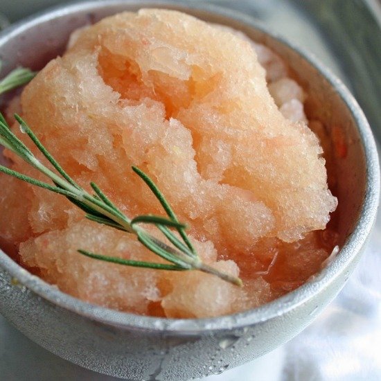 Grapefruit and Rosemary Granita