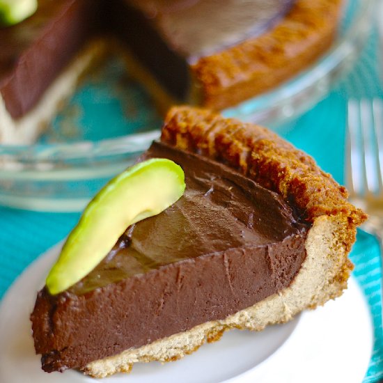 Chocolate Avocado Silk Pie