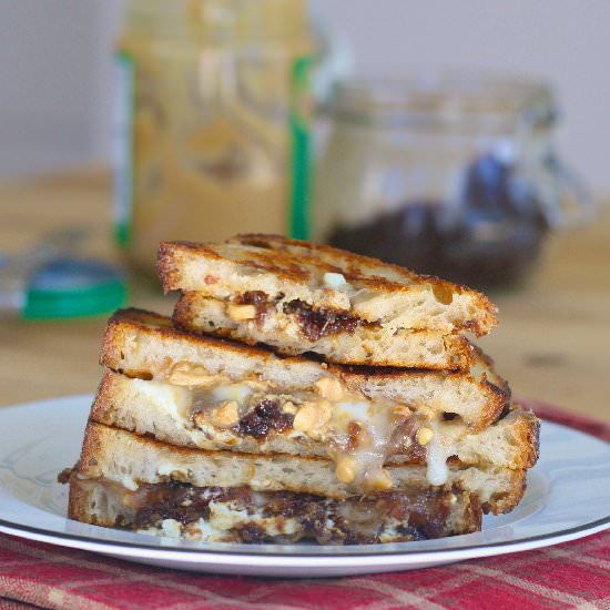 PB&J Grilled Cheese with Bacon Jam