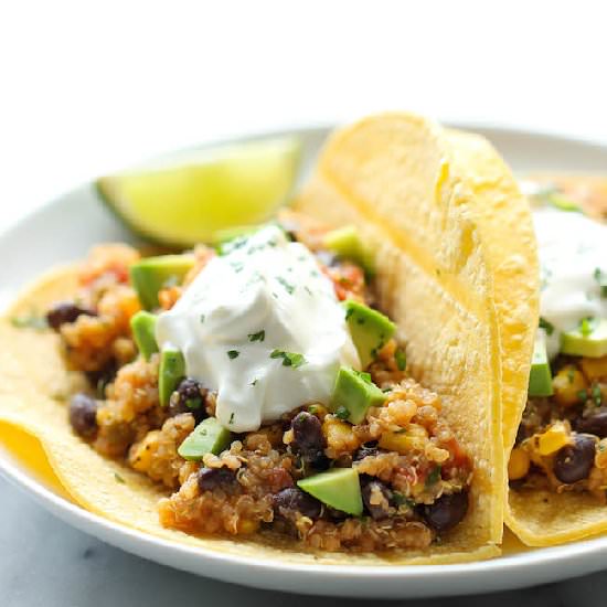 Quinoa Black Bean Tacos