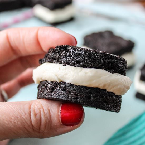 Homemade Brownie Oreos