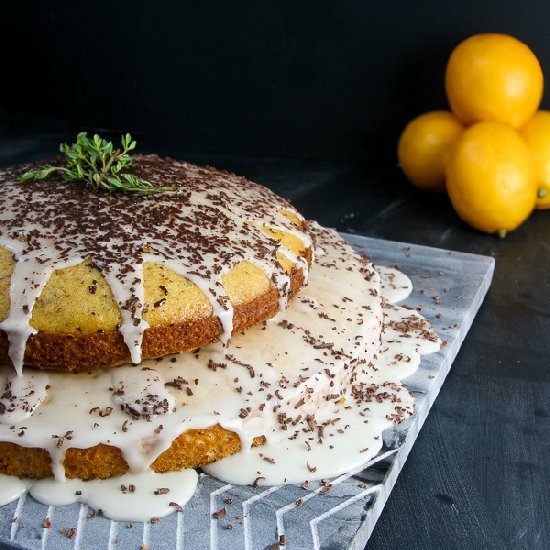 Meyer Lemon Thyme Cakes