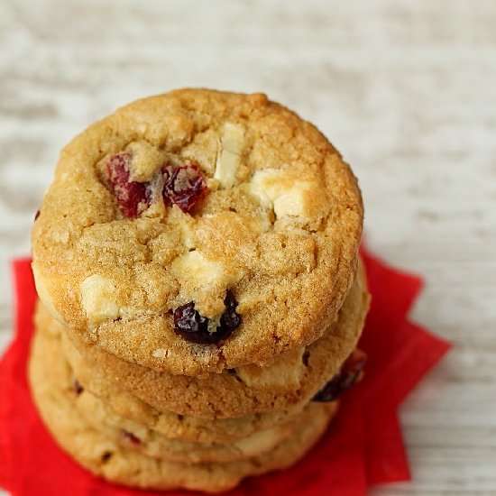 Cranberry White Chocolate Cookies