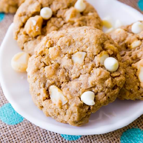 White Chocolate Oatmeal Cookies