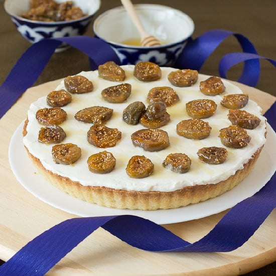 Mascarpone Tart with Honey Figs