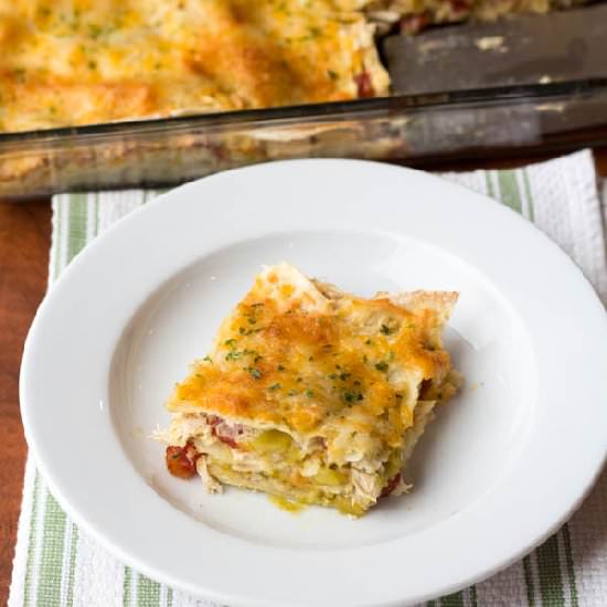 Chicken Enchilada Verde Bake