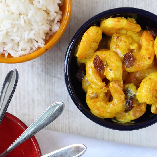 5-Minute Prawn Curry