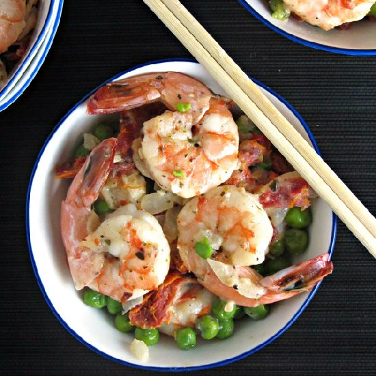 Creamy Goat Cheese Shrimp