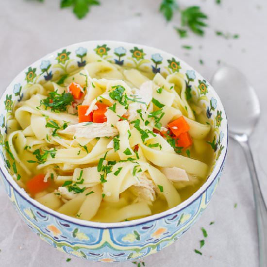 Crockpot Chicken Noodle Soup