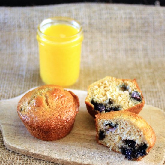 Lemon Blueberry Coconut Muffins