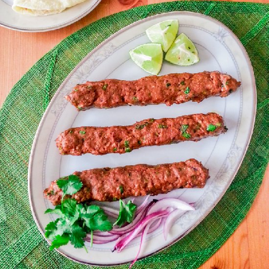 Chicken Seekh Kabob or Kebab