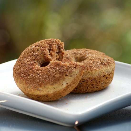 Vegan Baked Cinnamon Donuts