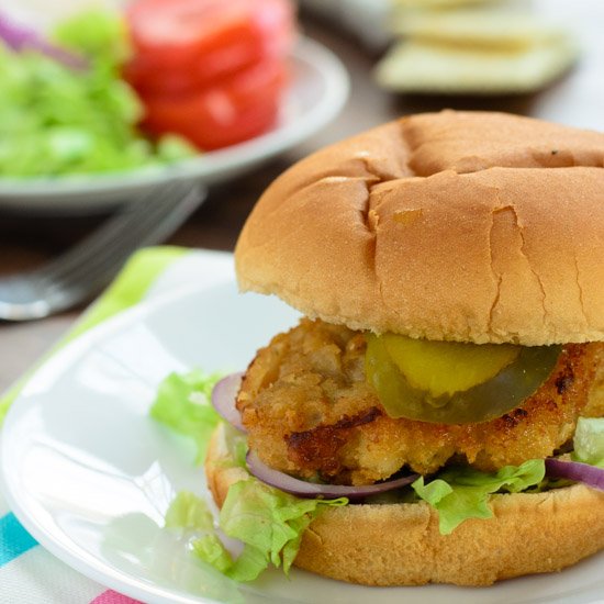 Fried Pork Tenderloin Sandwich