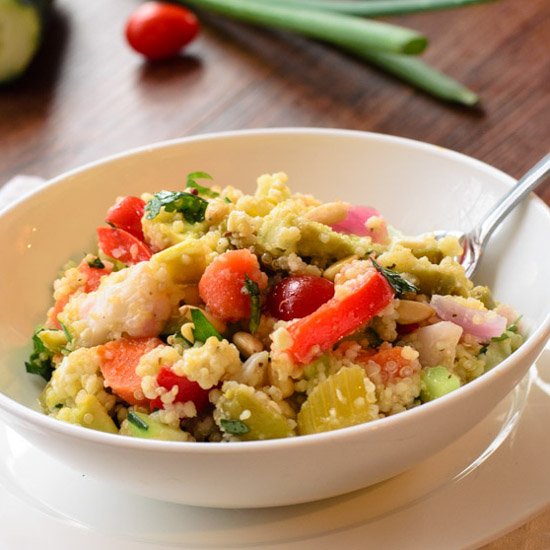 Quinoa, Couscous Giardiniera Salad