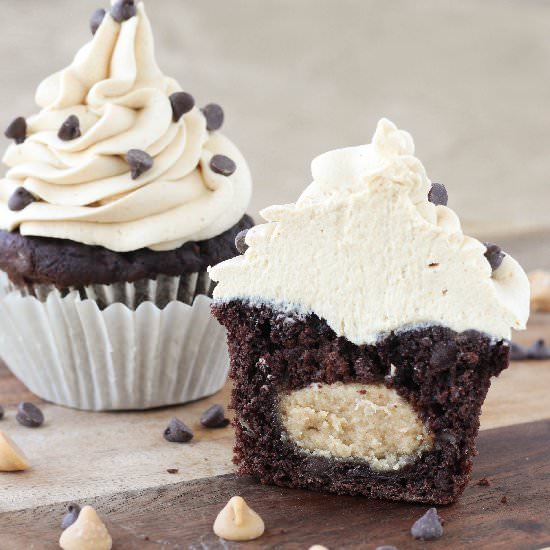 Double Chocolate Banana Cupcakes