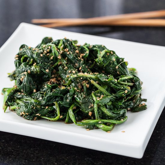 Japanese Sesame Spinach Salad