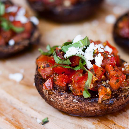 Bruschetta Stuffed Portobellos