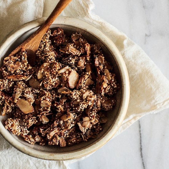 Honey Almond Quinoa Granola