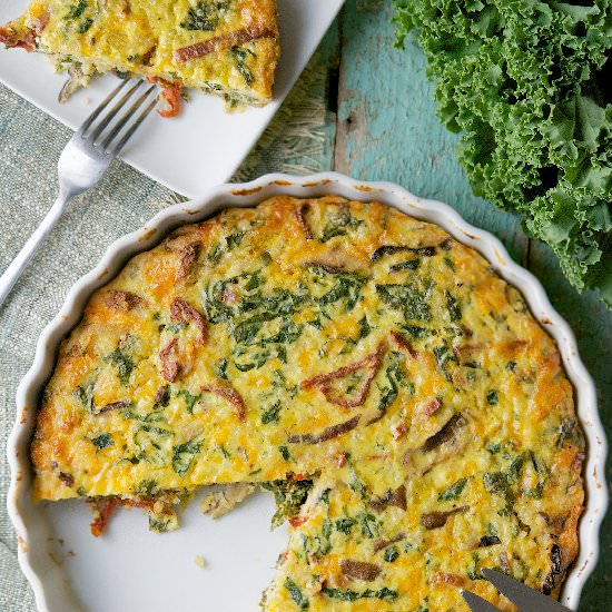 Quinoa Kale Crustless Quiche