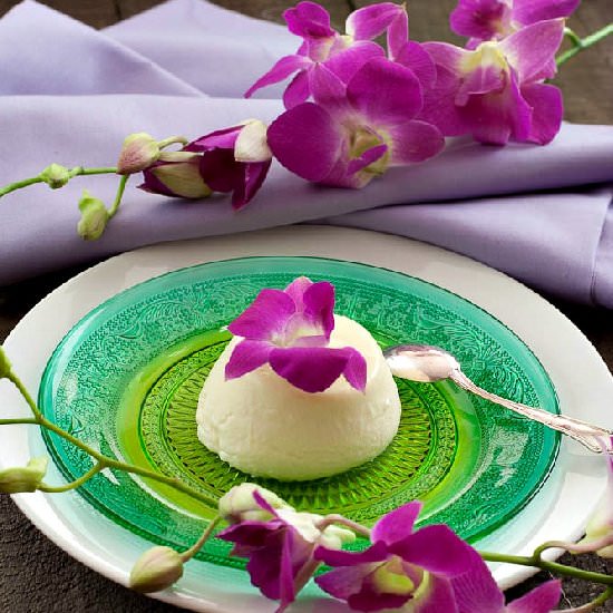 Orchid Panna Cotta