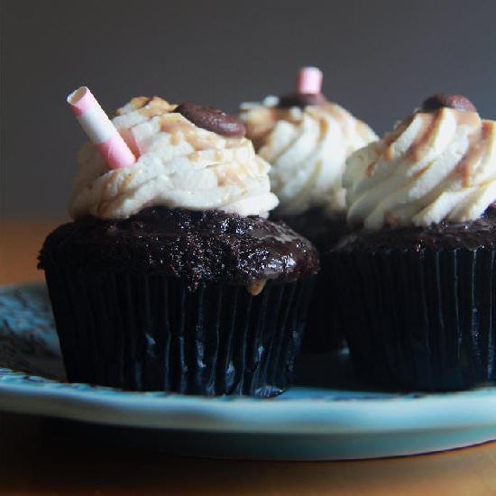 Salted Caramel Mocha Cupcakes