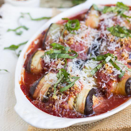 Quinoa & Eggplant Rollatini