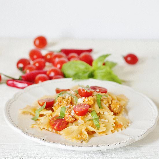 Farfalle with Sicilian Pesto