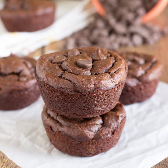 Skinny Double Chocolate Muffins