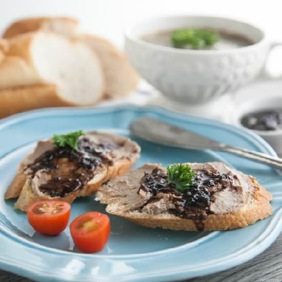 Chicken Liver Pate with Shallot Jam