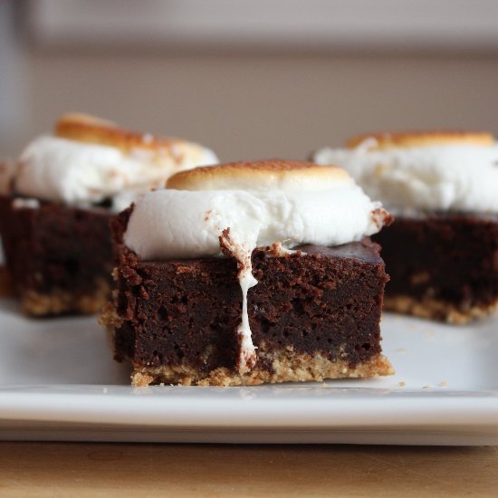 Skinny Smores Brownies